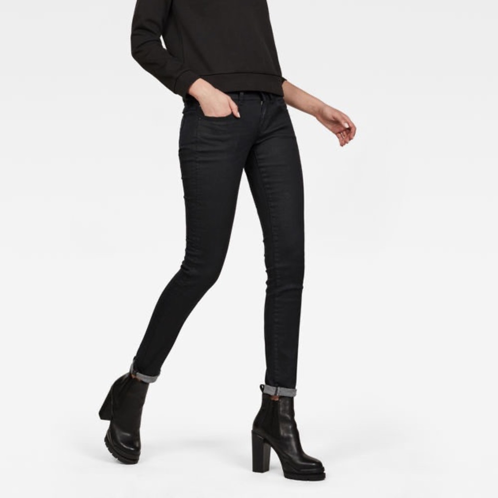 Gstar midrise black jeans